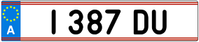 Trailer License Plate